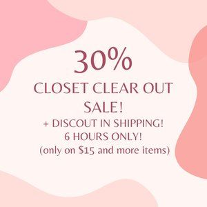 Closet clear Out Sale